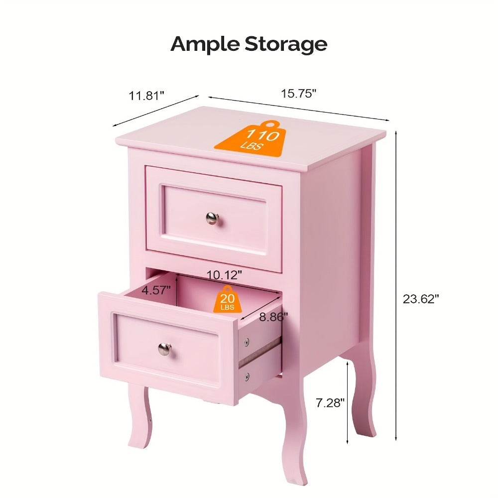Nightstand, Bedside Table for Practical Everyday Home Use in Bedroom detail image