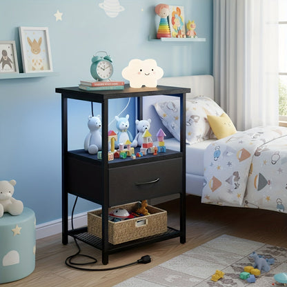 Nightstand shown in the 1Pc-Black option