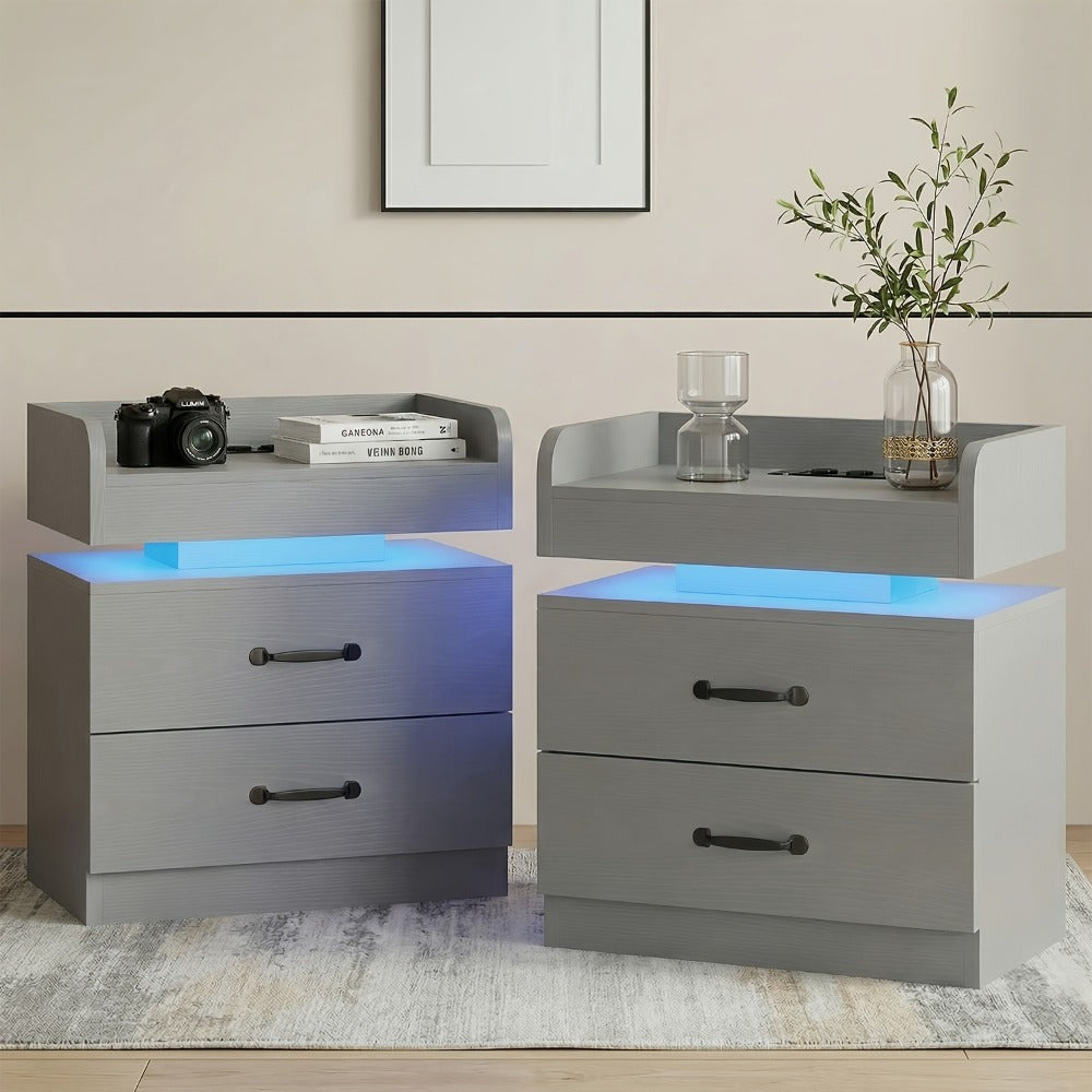 Nightstand with Charging Station for Practical Everyday Home Use detail image - detail view 10