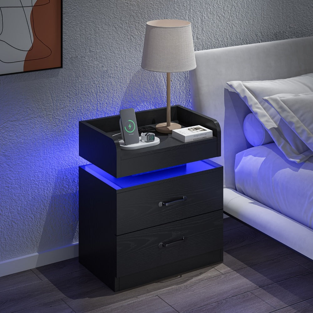 Nightstand with Charging Station for Practical Everyday Home Use detail image - detail view 12