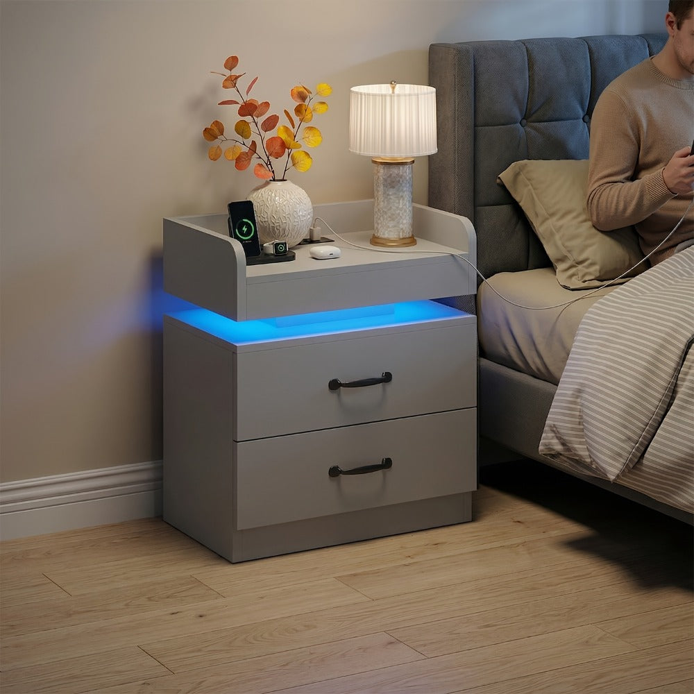 Nightstand with Charging Station for Practical Everyday Home Use detail image - detail view 13