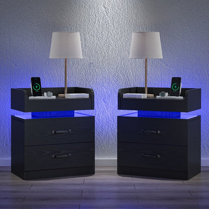Nightstand with Charging Station for Practical Everyday Home Use detail image