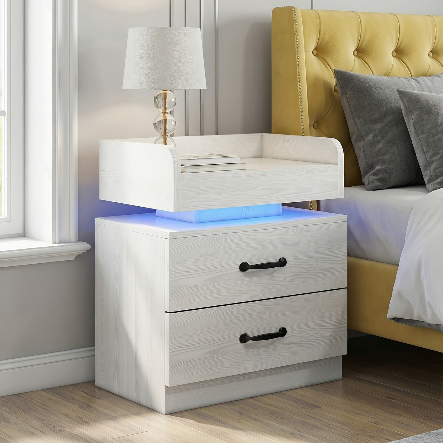 Nightstand shown in the White, 1pc option