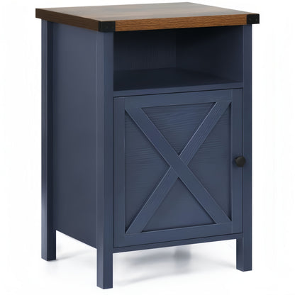 Nightstand shown in the Navy Blue, 1 Pack option
