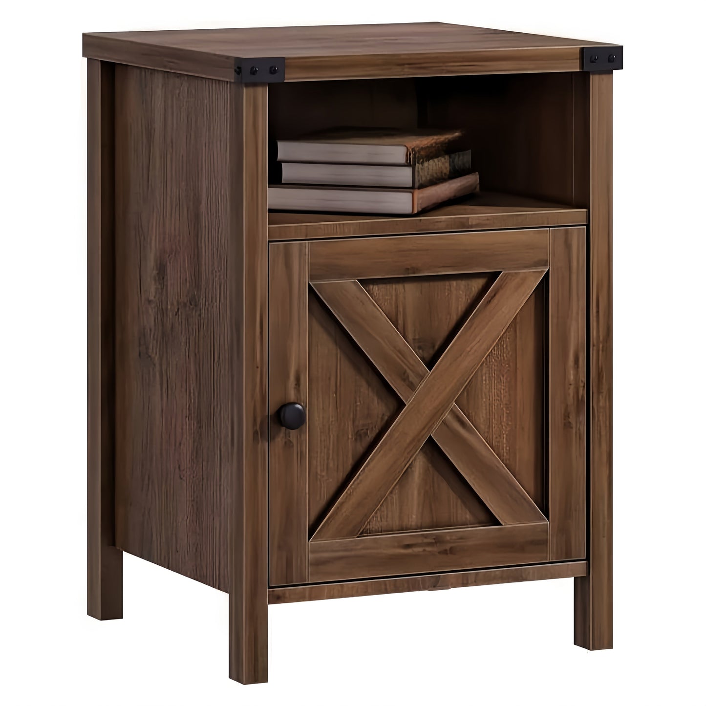 Nightstand shown in the Oak, 1 Pack option