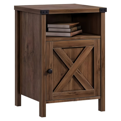Nightstand shown in the Oak, 1 Pack option