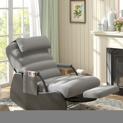 Nursery Glider Chair shown in the Dark Grey/Black option