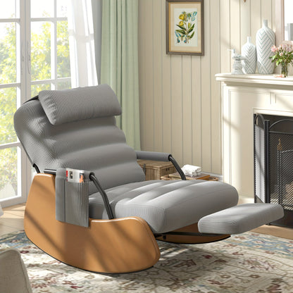 Nursery Glider Chair shown in the Dark Grey/Brown option