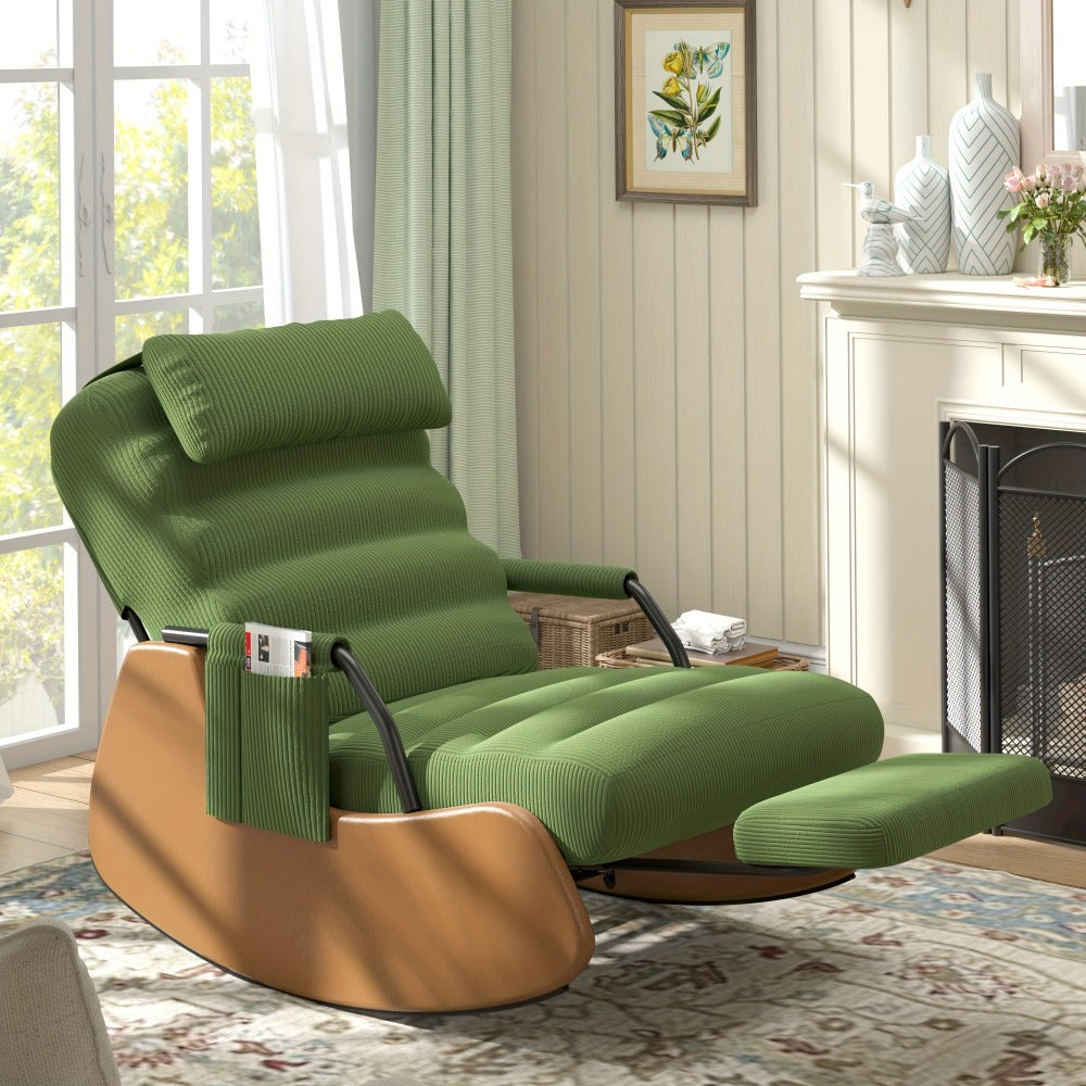 Nursery Glider Chair with Padded Seat for Comfortable Everyday Seating detail image - detail view 3