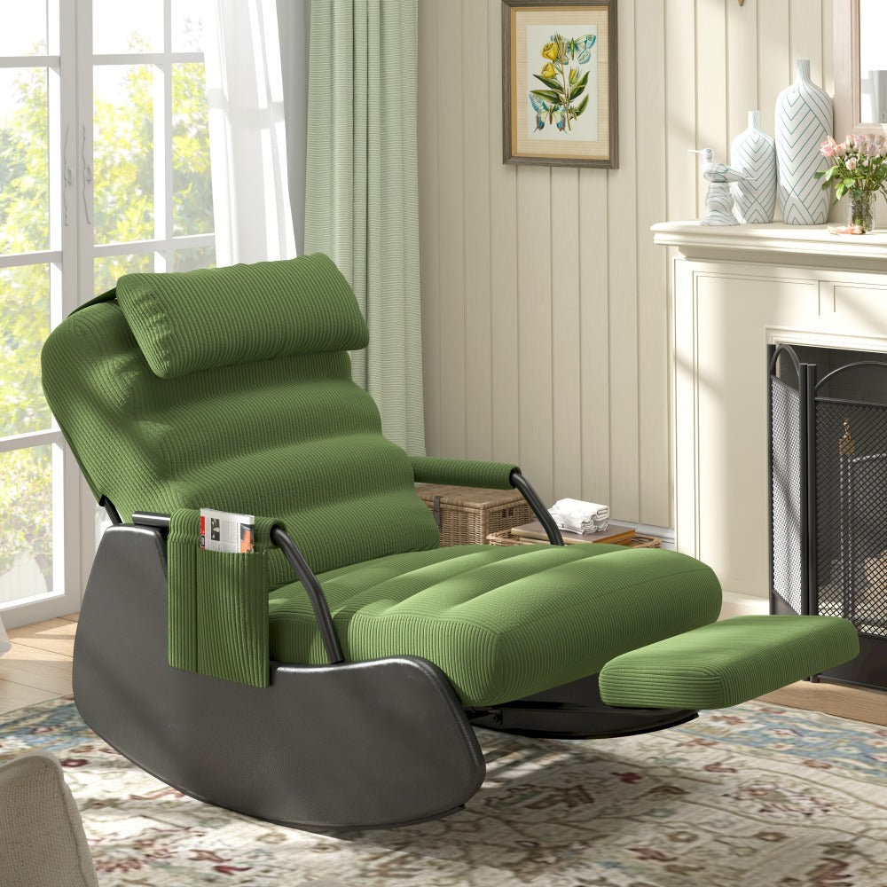 Nursery Glider Chair with Padded Seat for Comfortable Everyday Seating detail image - detail view 6