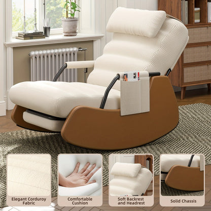 Nursery Glider Chair with Padded Seat for Comfortable Everyday Seating detail image - detail view 9
