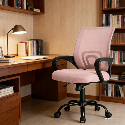Office Chair shown in the pink, 1P option