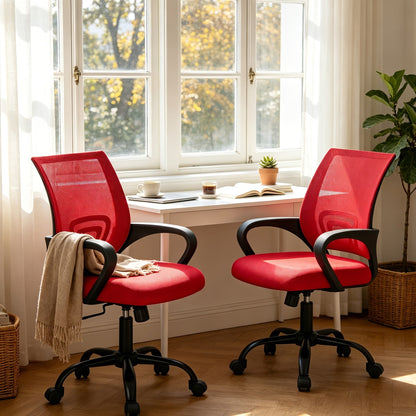 Office Chair shown in the Upgrade Red, 2P option