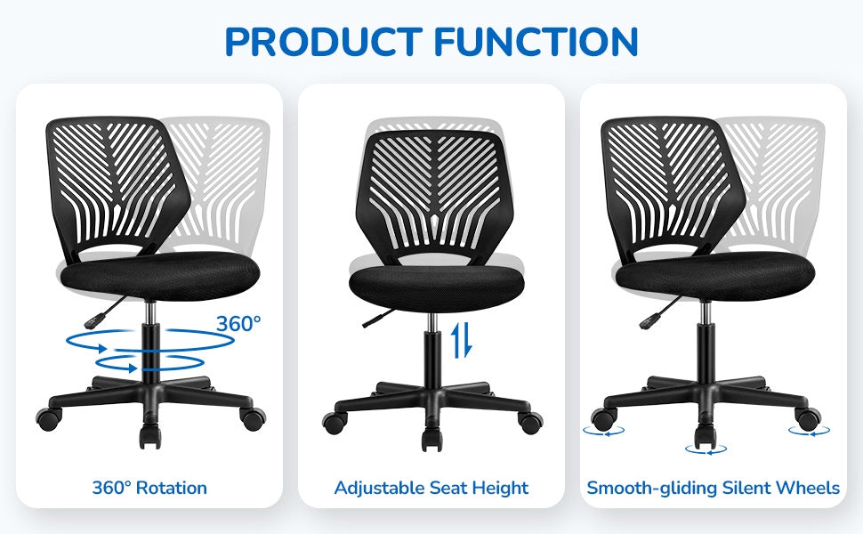 Office Chair with Adjustable Height and Lumbar Support for Home Office detail image - detail view 30