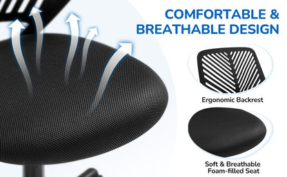 Office Chair with Adjustable Height and Lumbar Support for Home Office detail image - detail view 32