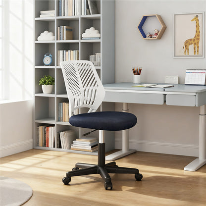 Office Chair, Armless Ergonomic with Lumbar Support Adjustable Height Swivel Task Chair shown in the main product view