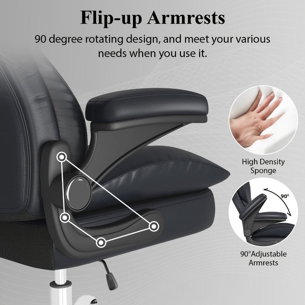 Office Chair with Armrests for Comfortable Everyday Seating in Home Office detail image - detail view 9
