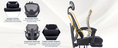 Office Chair with High Back for Comfortable Everyday Seating detail image - detail view 14
