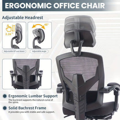 Office Chair with High Back for Comfortable Everyday Seating detail image - detail view 5