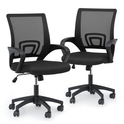Office Chair shown in the Black, 2pcs option