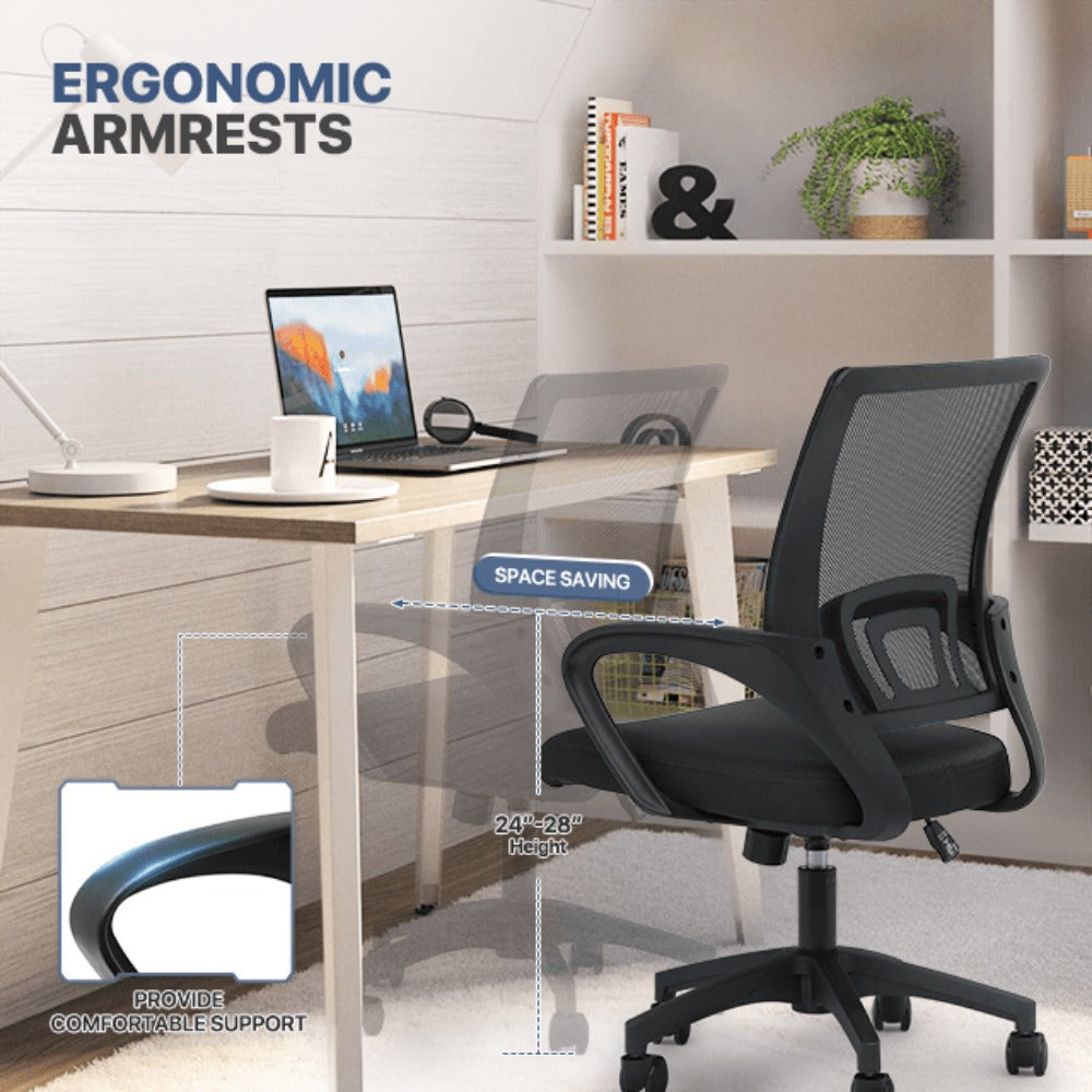 Office Chair with Lumbar Support and Adjustable Height for Home Office detail image - detail view 29