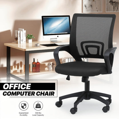 Office Chair, Ergonomic Mid-Back Mesh Swivel Desk Chair with Lumbar Support Adjustable shown in the main product view