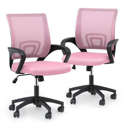 Office Chair shown in the pink, 2pcs option