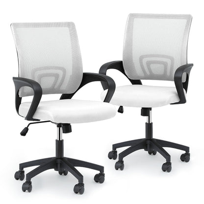Office Chair shown in the White, 2pcs option