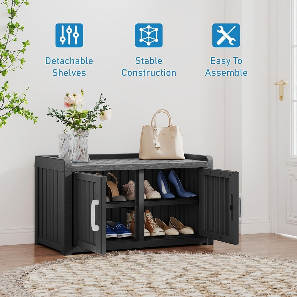 Outdoor Storage Bench for Organized Everyday Storage in Patio detail image