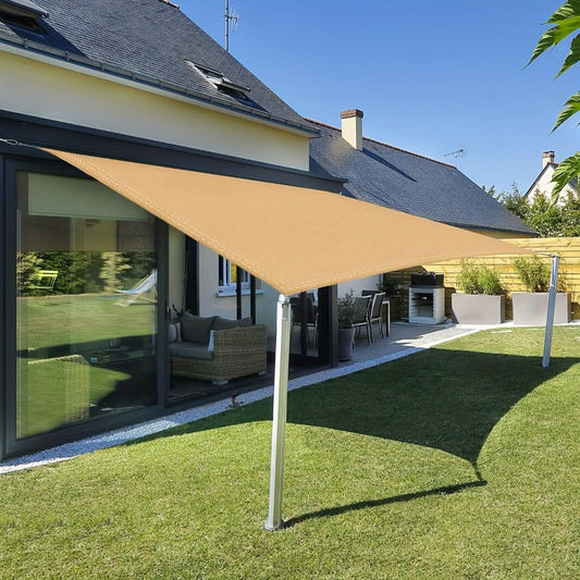 Sun Shade Sail, Waterproof UV Block 98% - 160-170GSM Polyester Outdoor Sunshade for Pool shown in the main product view