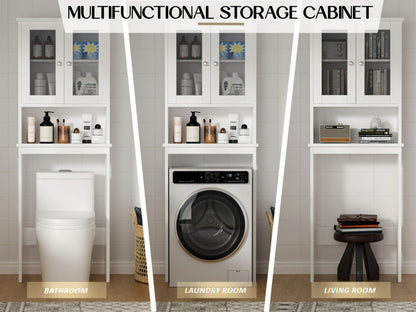 Over-the-Toilet Storage Organizer with Adjustable Shelves, Vertical Bathroom Storage detail image - detail view 16
