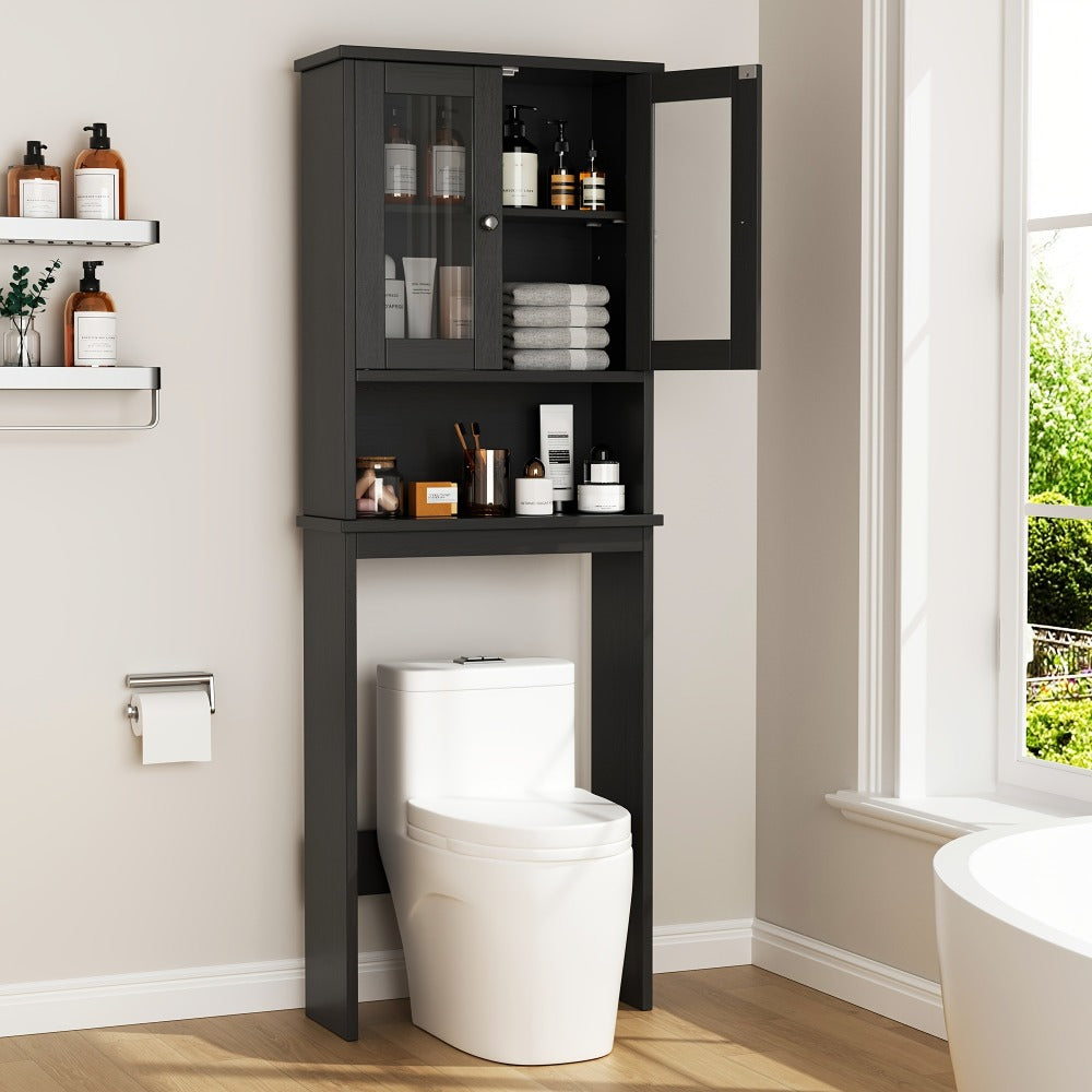 Over-the-Toilet Storage Organizer with Adjustable Shelves, Vertical Bathroom Storage detail image - detail view 4