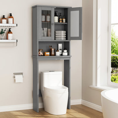 Over-the-Toilet Storage Organizer with Adjustable Shelves, Vertical Bathroom Storage detail image - detail view 6