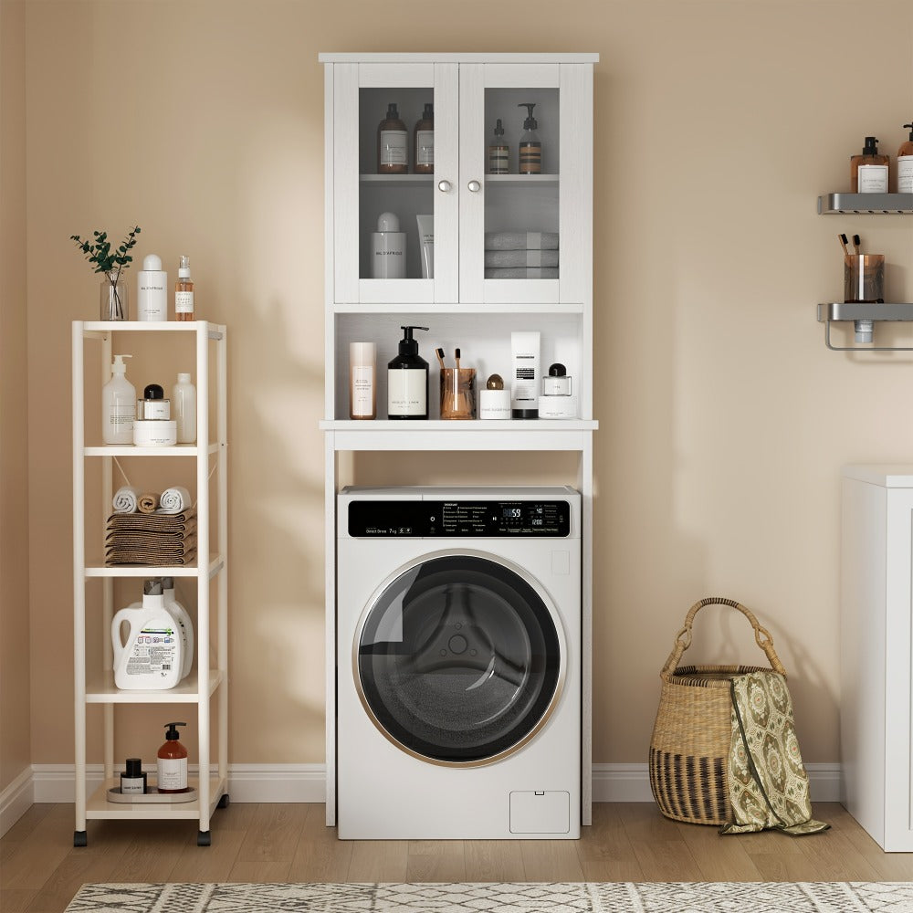 Over-the-Toilet Storage Organizer with Adjustable Shelves, Vertical Bathroom Storage detail image - detail view 9