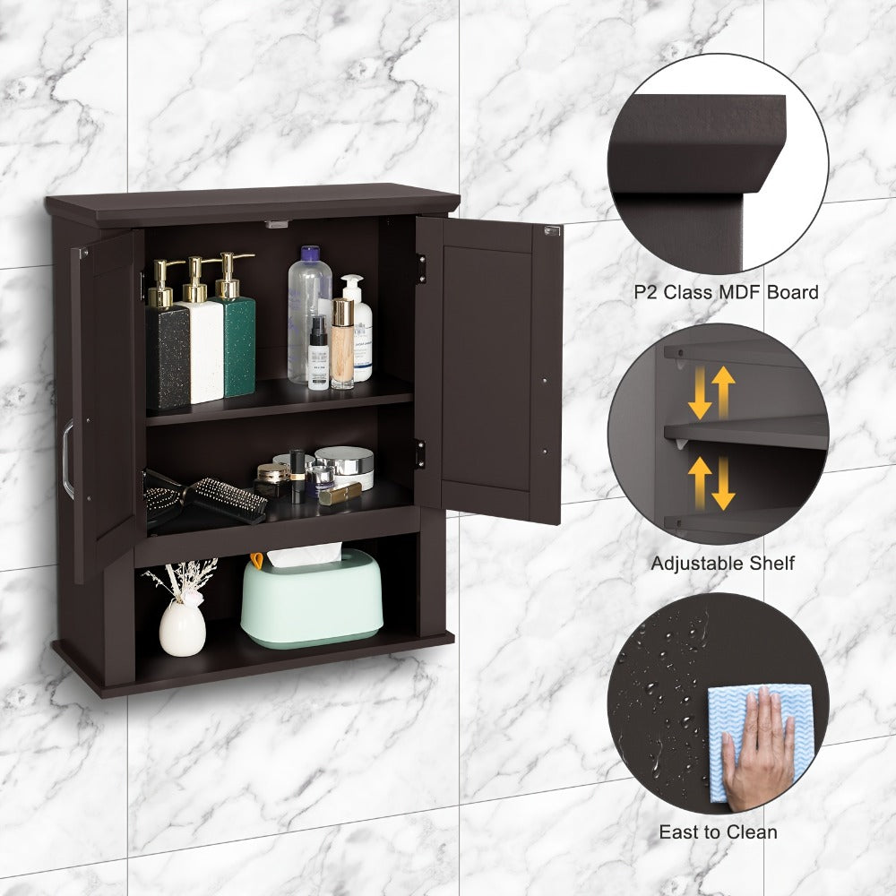 Over-the-Toilet Storage Organizer with Hidden Storage for Organized Everyday Storage detail image - detail view 3