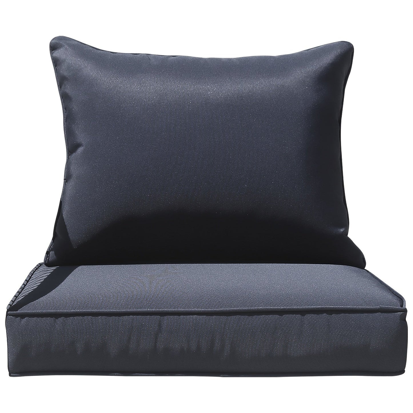 Patio Cushion shown in the Black Gray option