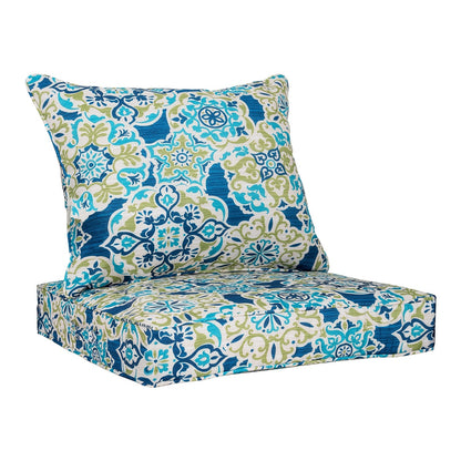 Patio Cushion shown in the Moroccan Dream option