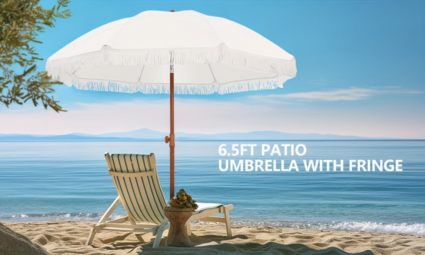 Patio Umbrella with Tilt Adjustment for Outdoor Shade and Protection detail image - detail view 12