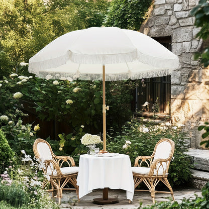 Patio Umbrella with Tilt Adjustment for Outdoor Shade and Protection detail image - detail view 3