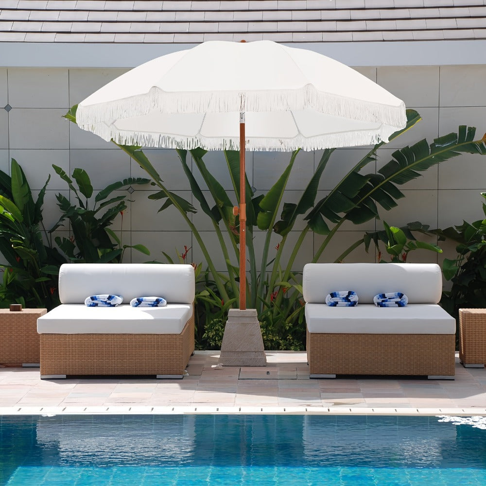 Patio Umbrella with Tilt Adjustment for Outdoor Shade and Protection detail image - detail view 8