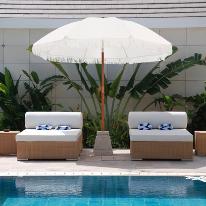 Patio Umbrella with Tilt Adjustment for Outdoor Shade and Protection detail image - detail view 8