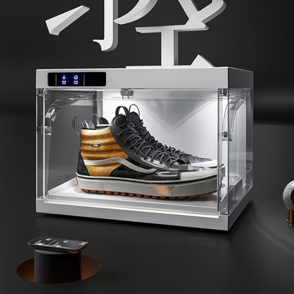 Plastic Clear Stackable Shoe Storage Box with Stackable Design detail image
