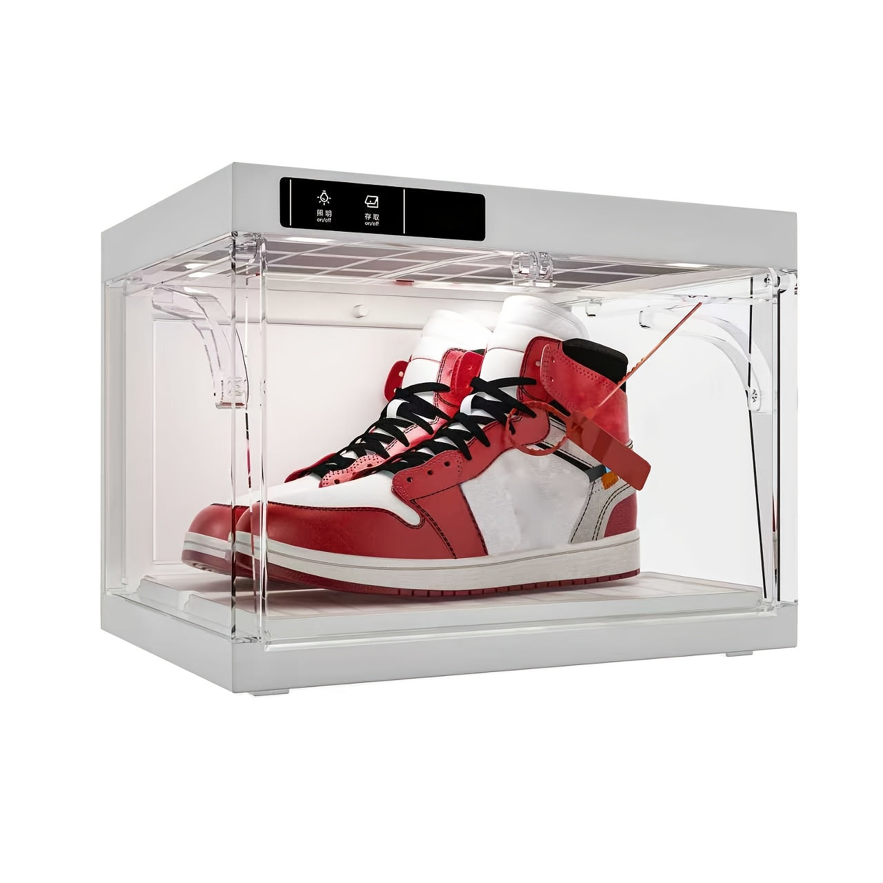 Shoe Storage Box shown in the White, 1 Pcs option