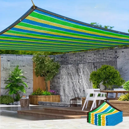 Sun Shade Net shown in the Multicolor, 78.74inch* 118.11inch option