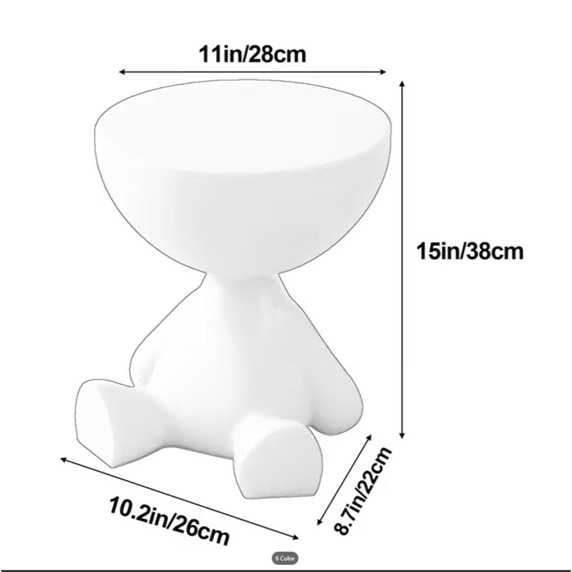 Plastic Nightstand with Cup Holder and Tool-Free Assembly for Bedroom detail image