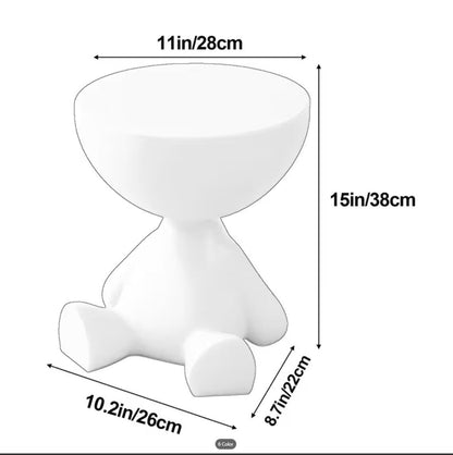 Plastic Nightstand with Side Table and Cup Holder for Bedroom detail image - detail view 12