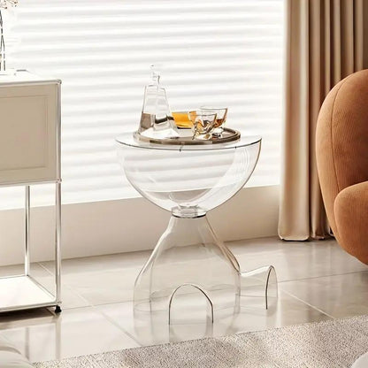 Plastic Nightstand with Side Table and Cup Holder for Bedroom detail image - detail view 16
