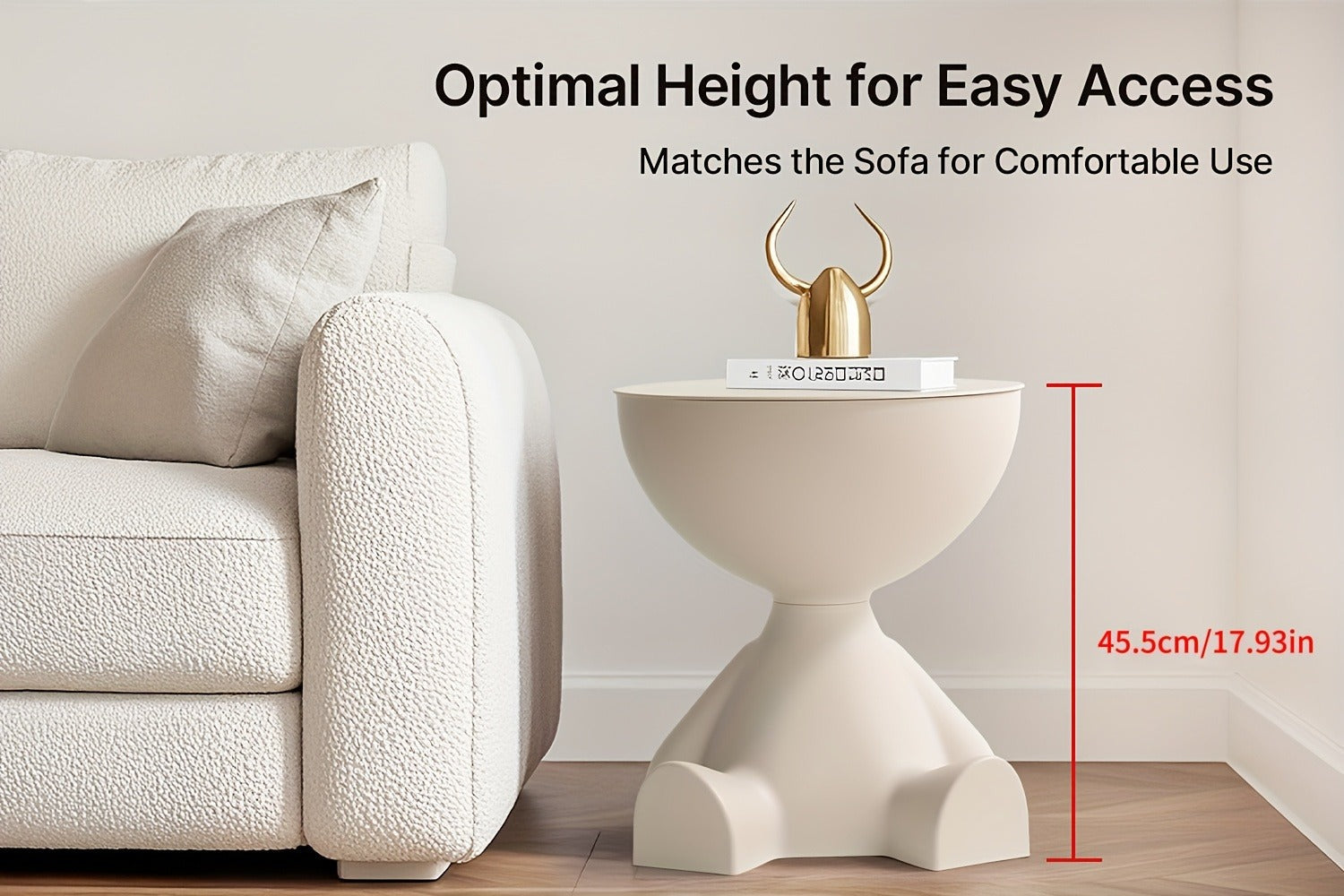 Plastic Nightstand with Stackable Design and Side Table for Bedroom detail image - detail view 10