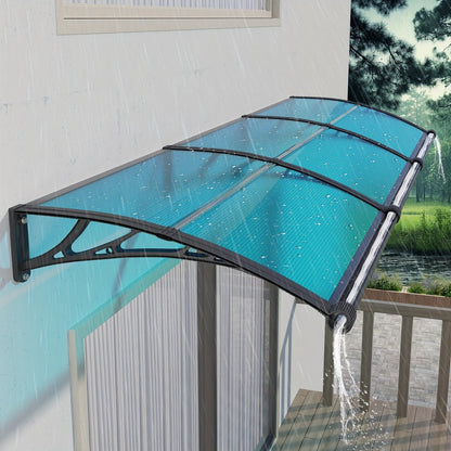 Polycarbonate Door Awning with UV Protection and Multiple Color Options for Patio detail image - detail view 11