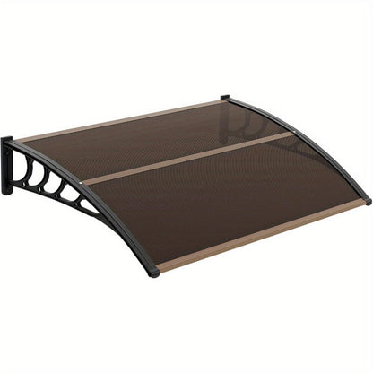 Polycarbonate Door Canopy Awning for Outdoor Shade and Protection in Patio detail image - detail view 10
